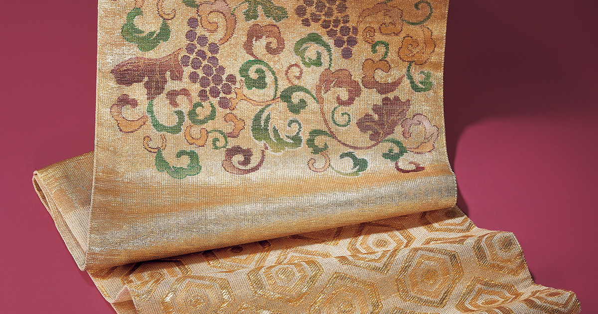 刺繡の福田喜重工房と帯の「桝屋髙尾」の共演。職人技が宿る極上の袋帯