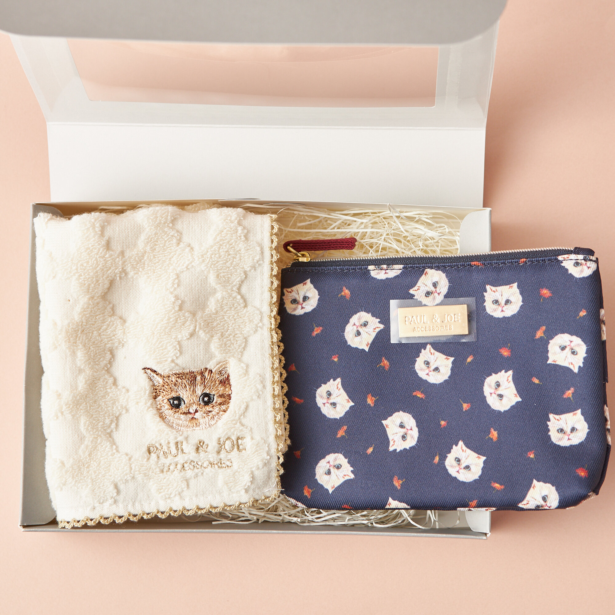 ギフトBOX入】人気ブランドのハンカチとポーチ | TANP（タンプ）ピンク