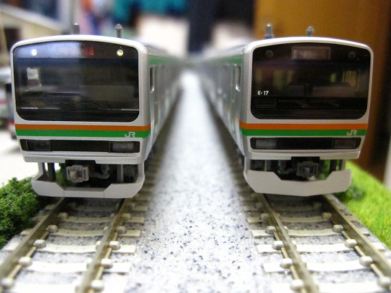 KATO E231系東海道線・湘南新宿ライン8両 我が家鉄道に入線（＾＾ゞ