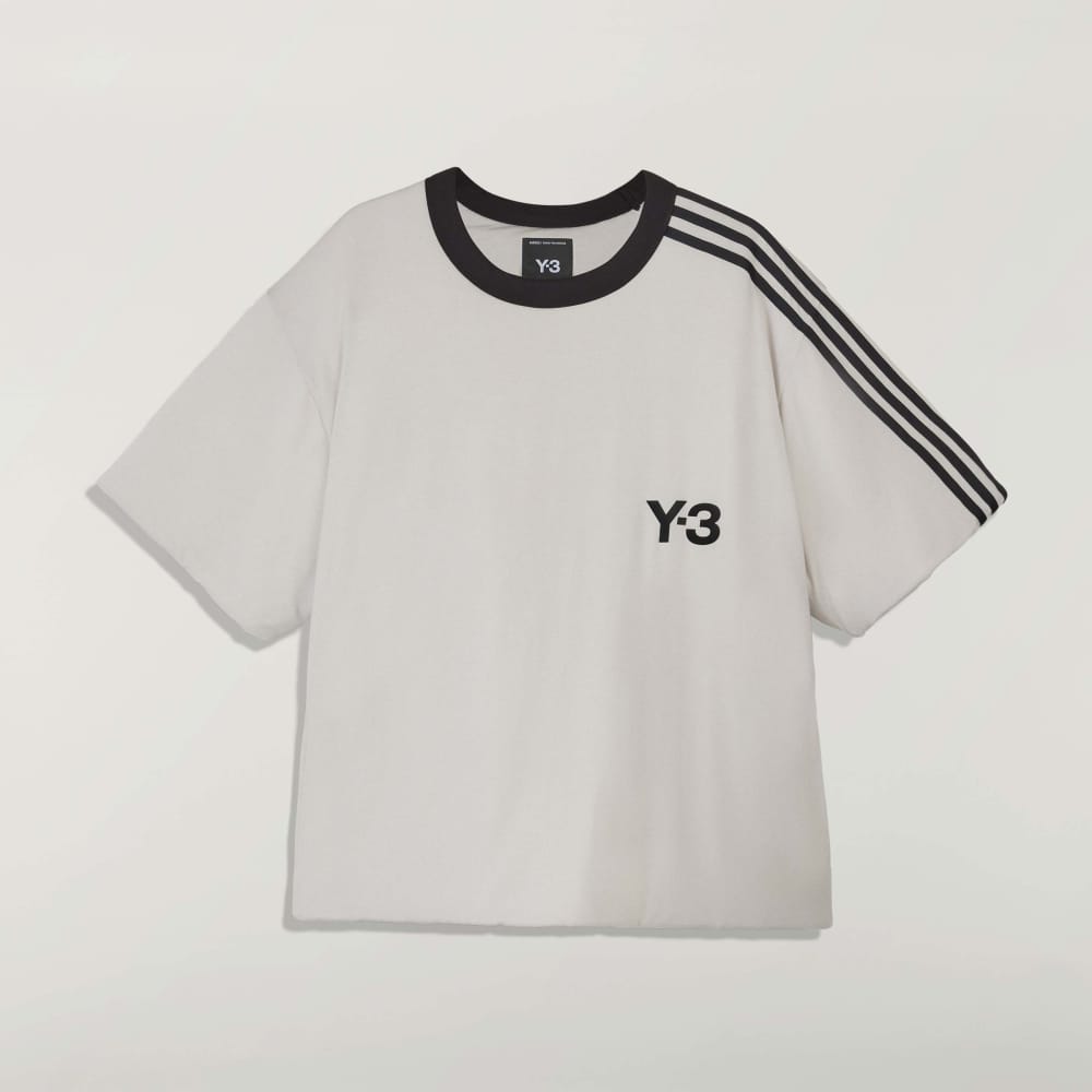 Y-3 PADDED SHORT SLEEVE TEE 3-STRIPES Y-3│Y-3 ワイスリー