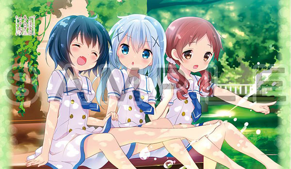 ご注文はうさぎですか？？ シーツ(チノ＆マヤ＆メグ/水遊び)