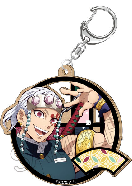 鬼滅の刃 切り絵シリーズ MDFキーホルダー 宇髄天元[ツインクル]《在庫