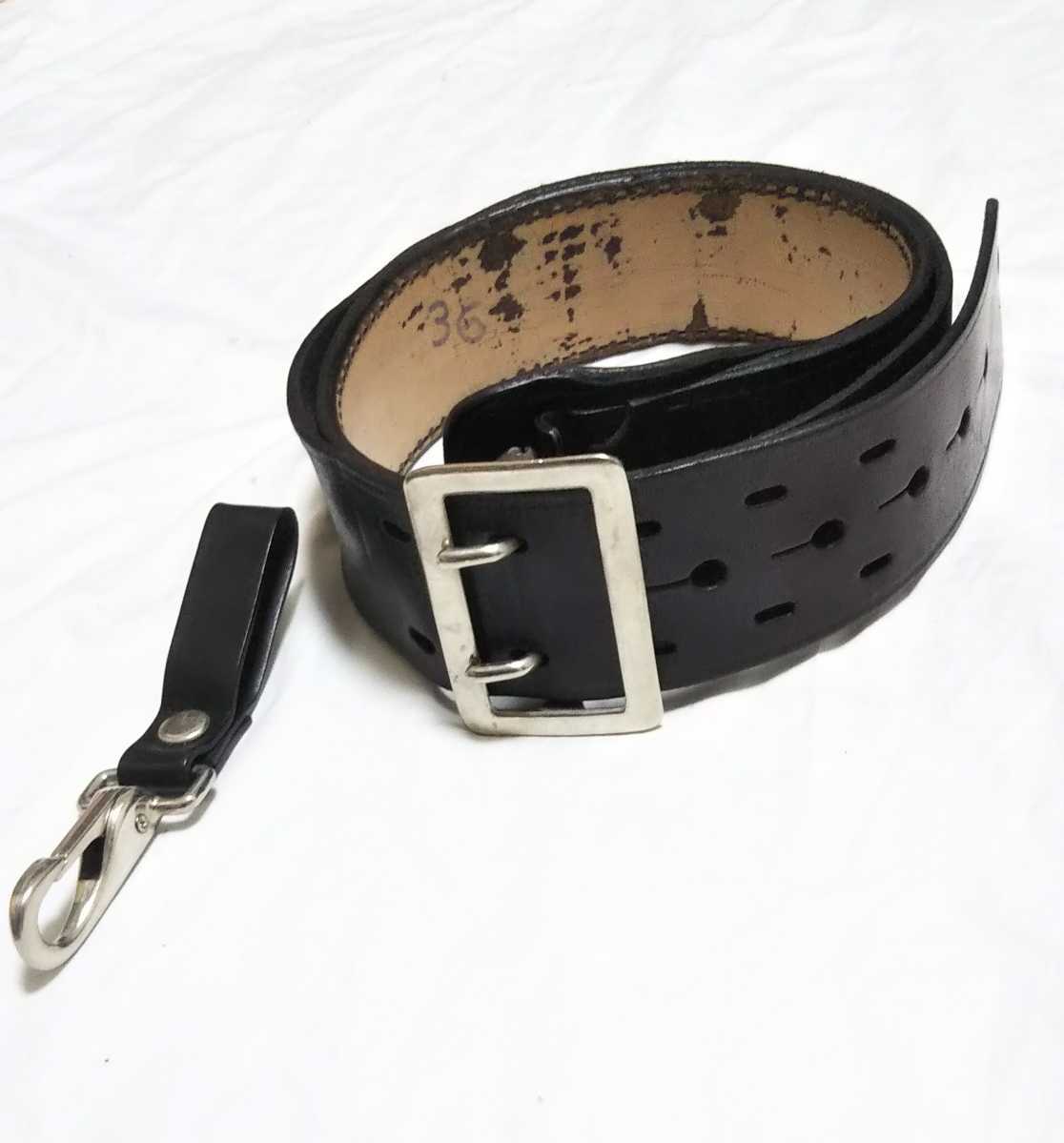 ポリスベルト デューティーベルト 36インチ (検:警察装備 nypd lapd 革