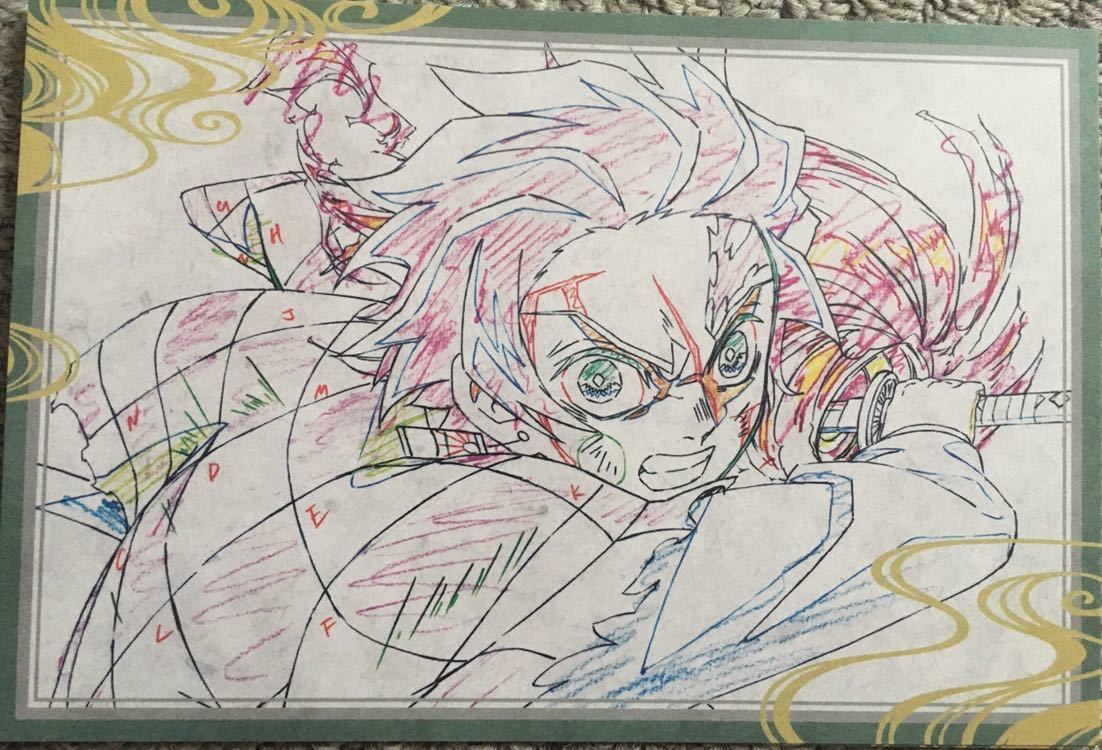 鬼滅の刃 ダイニング 無限列車編 Wチャンス B2原画ポスター 我妻善逸