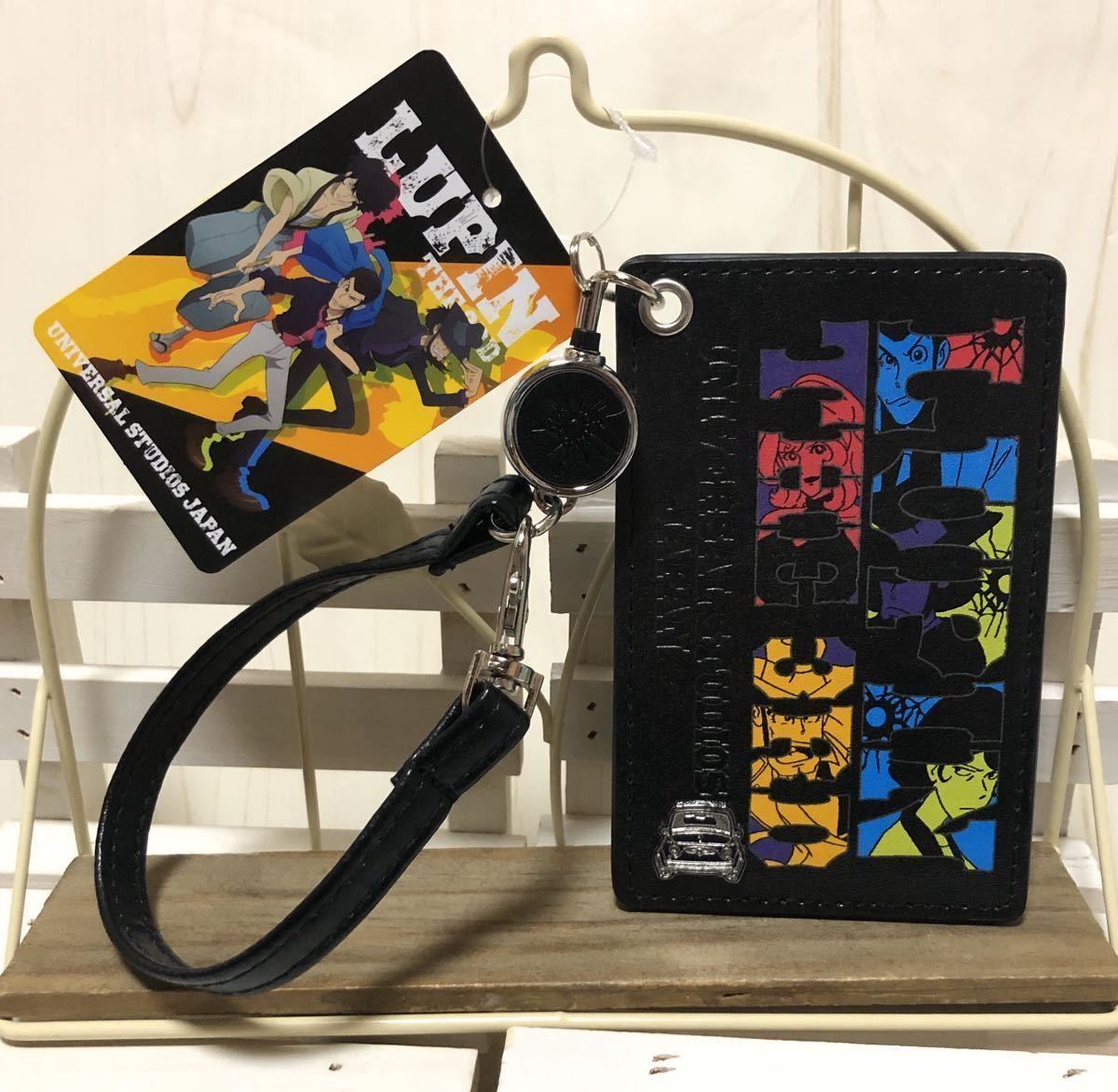 新品】USJ ルパン三世 チケットホルダー パスケース リール付き 新品