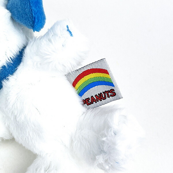 スヌーピー レインボーカラーマスコット ブルー ぬいぐるみ