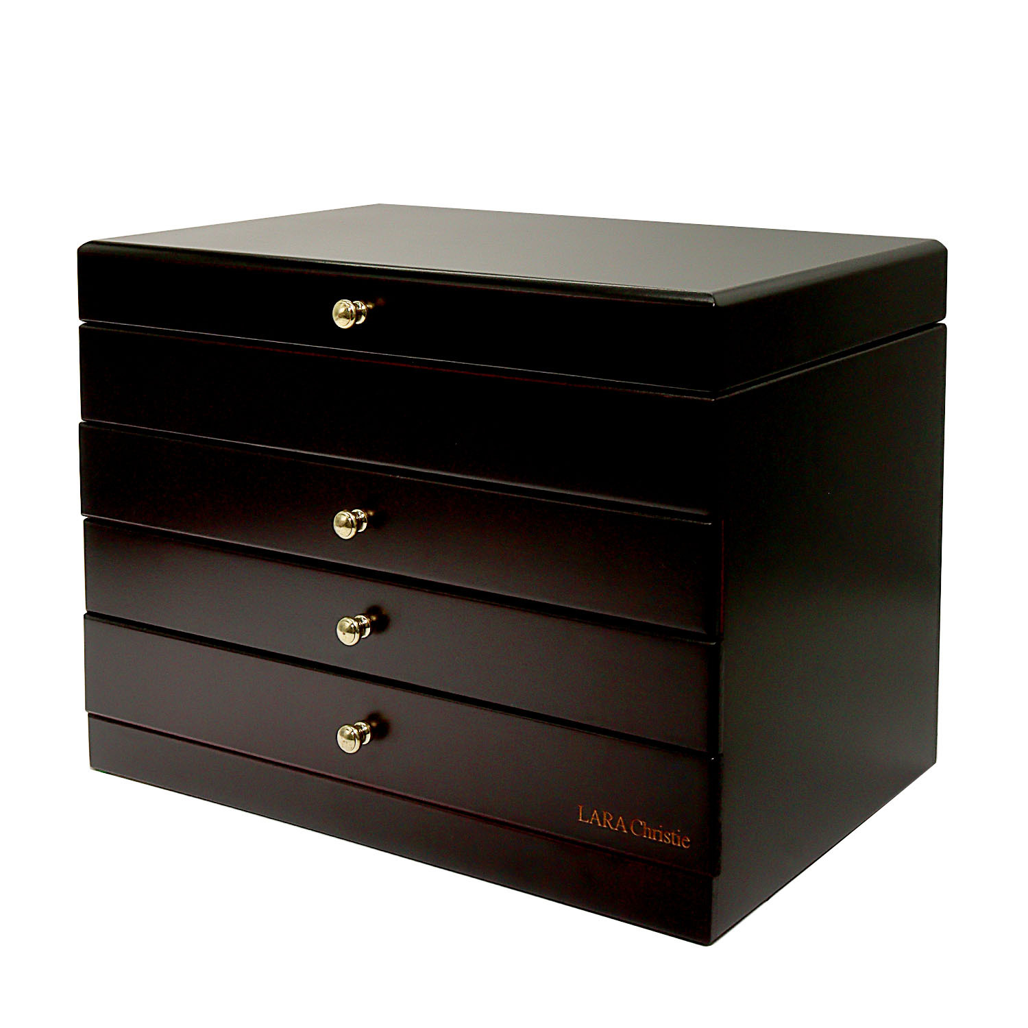 ジュエリー ボックス 木製 アクセサリー ボックス 宝石箱 収納 4段 大