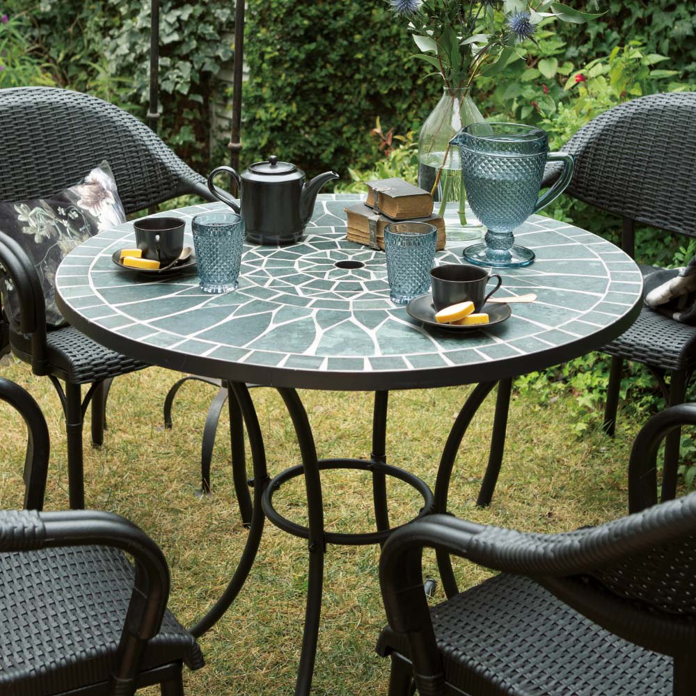 グリーンモザイクテーブル径90cm 通販 - ディノス