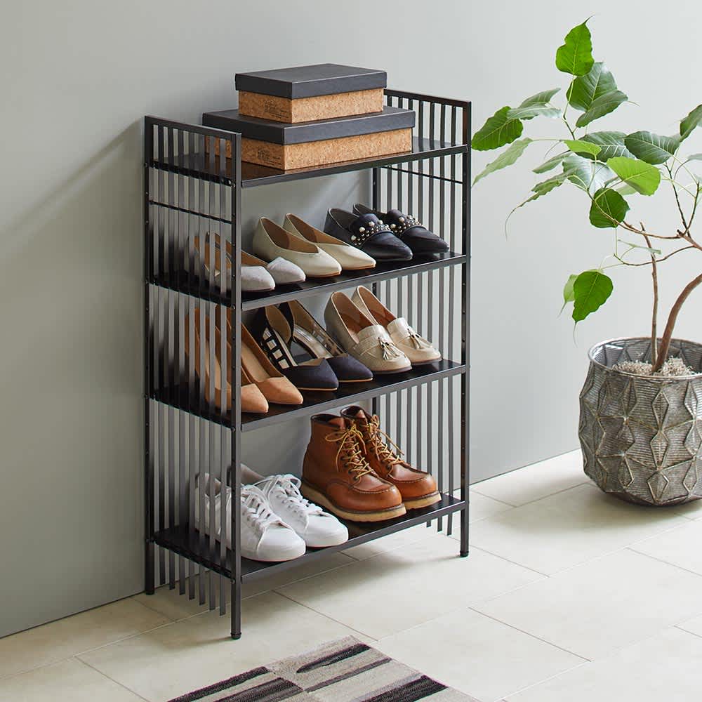 Hanji/ハンジ シューズラック ロータイプ 幅60cm高さ91cm 通販 - ディノス