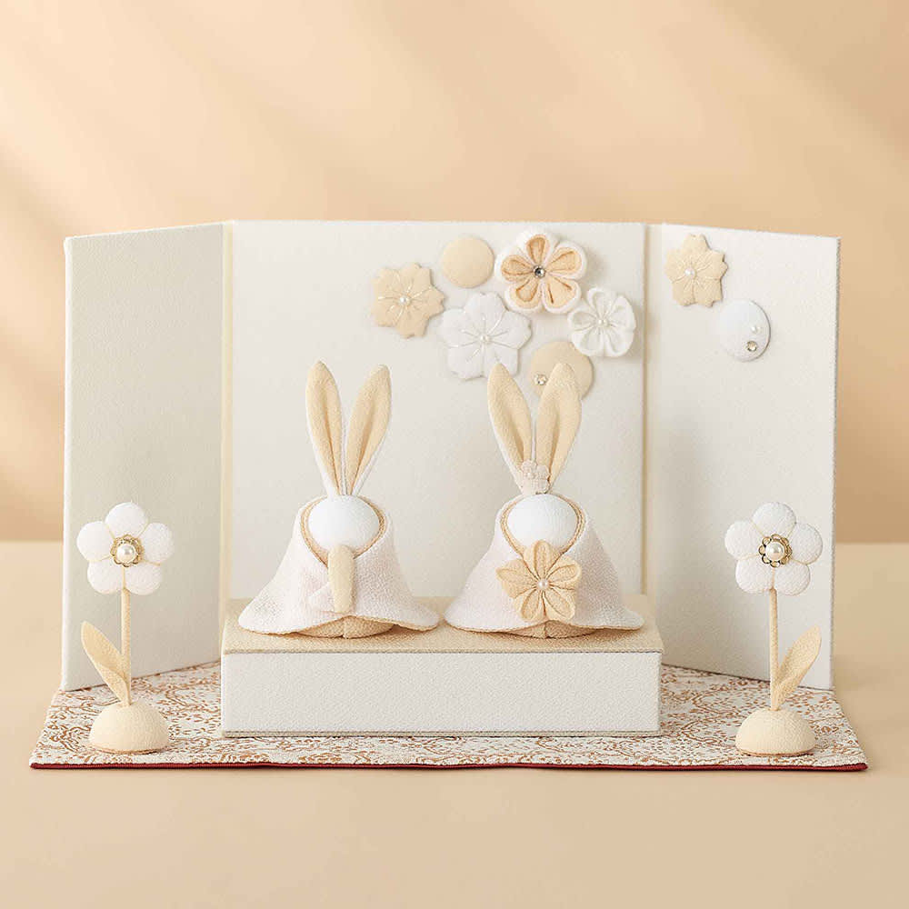 夢み屋〉白粋 うさぎ雛 屏風セット 通販 - ディノス