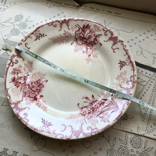 訳 フランス アンティーク ショワジールロワ floreal ディナープレート