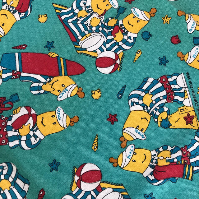 アメリカ購入バナナインパジャマ生地レア1996年ヴィンテージ 古着