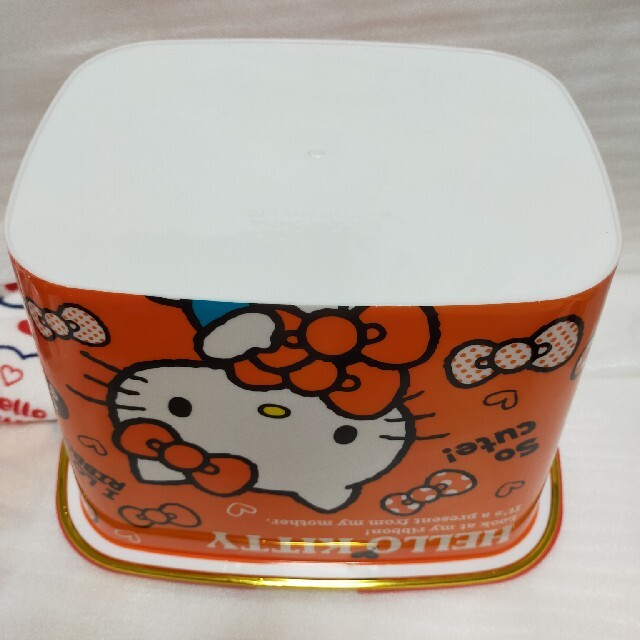 ハローキティ - サンリオ キティ 小物入れ バケット カゴ 持ち手付の