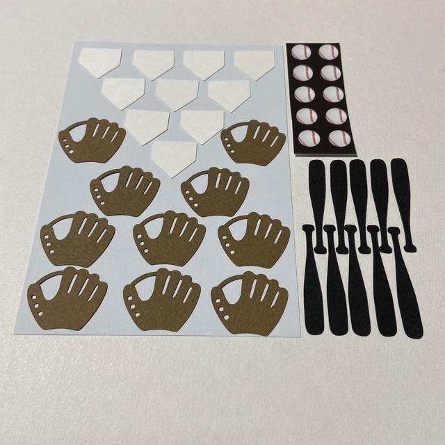 部活引退、卒業、卒団に⚾️寄せ書き色紙装飾、アルバム飾りに(569k