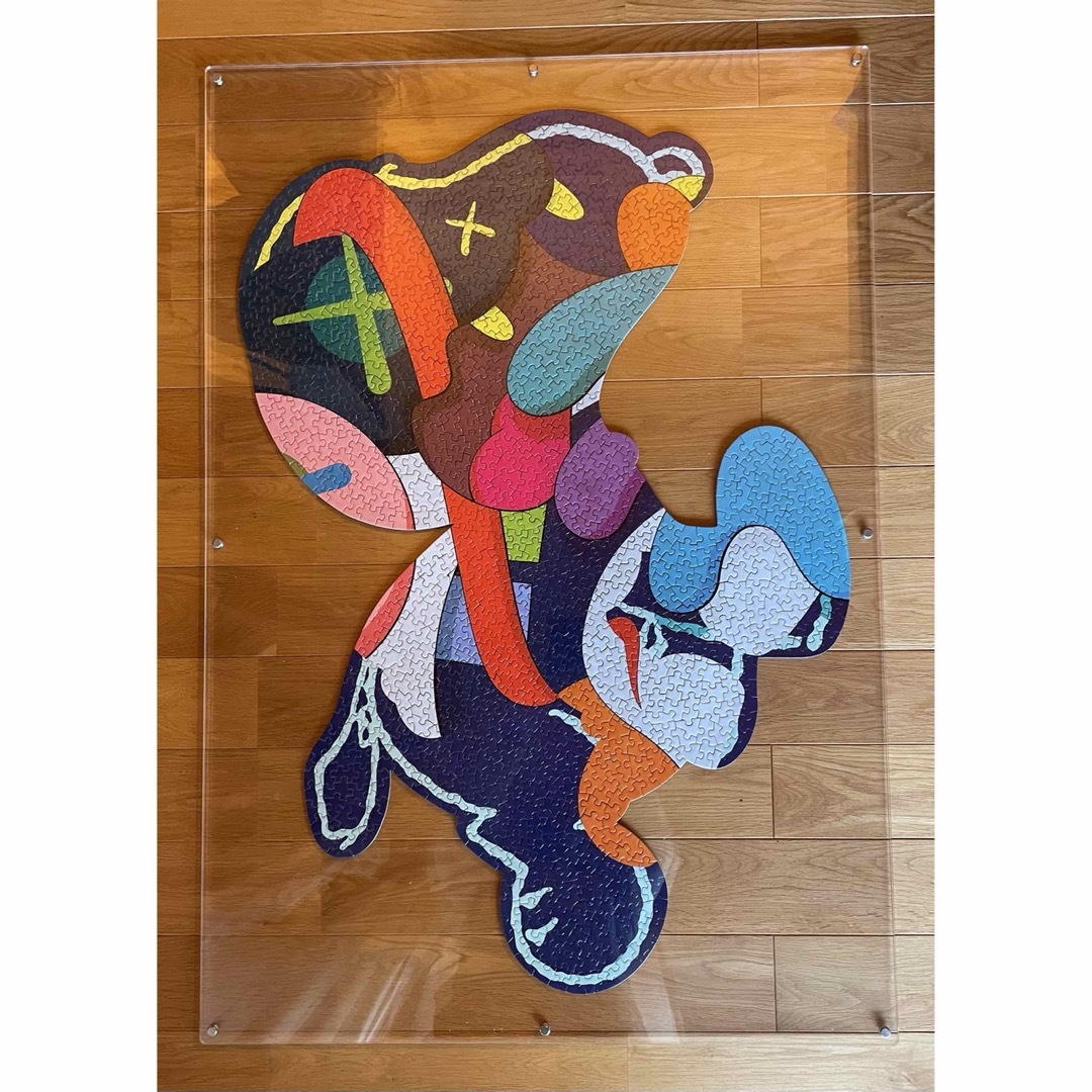 KAWS カウズ パズル「STAY STEADY」完成品 額装 アクリルフレームの