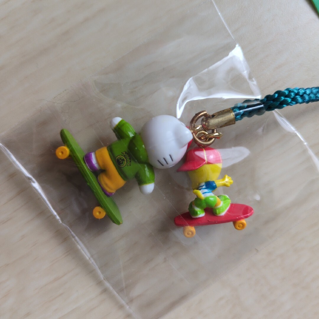 ご当地 ご当地 キティ ストラップ TWEETY＆KITTY 根付 キティ