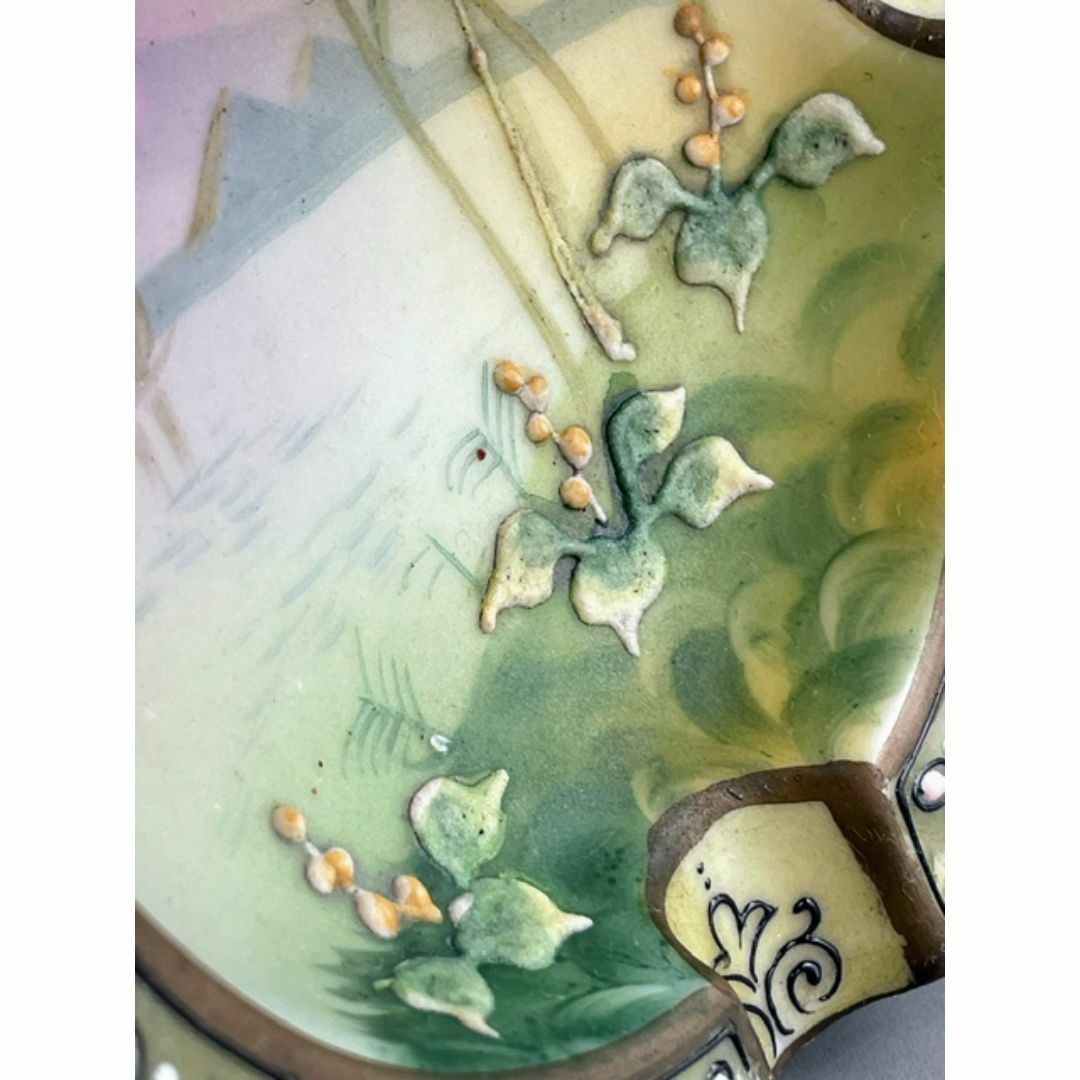 Noritake - 【美品・希少】オールドノリタケ 盛り上げ風景紋灰皿