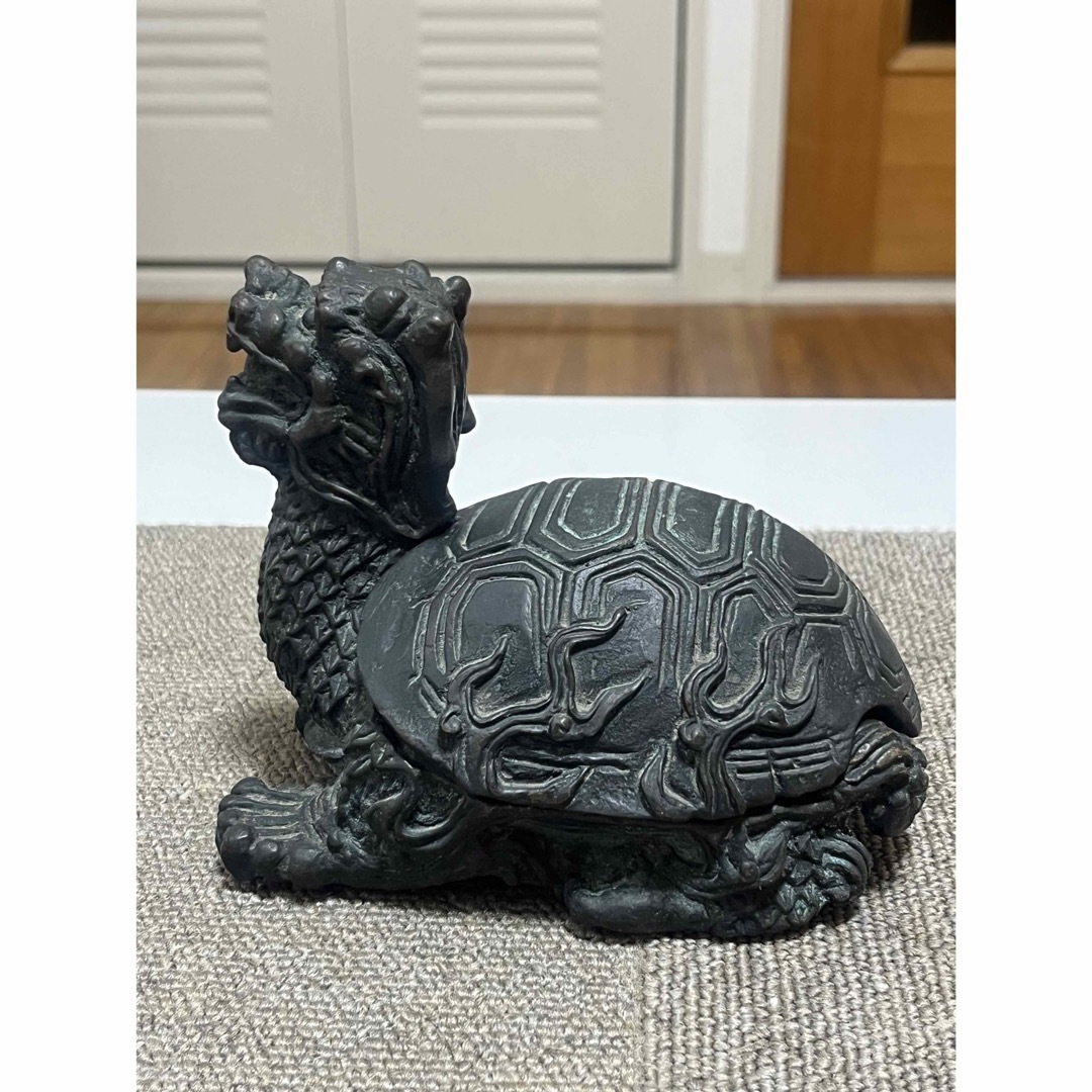 中国美術 骨董 古青銅 神獣 四獣 玄武 霊亀 神亀 福亀 長寿 縁起物の