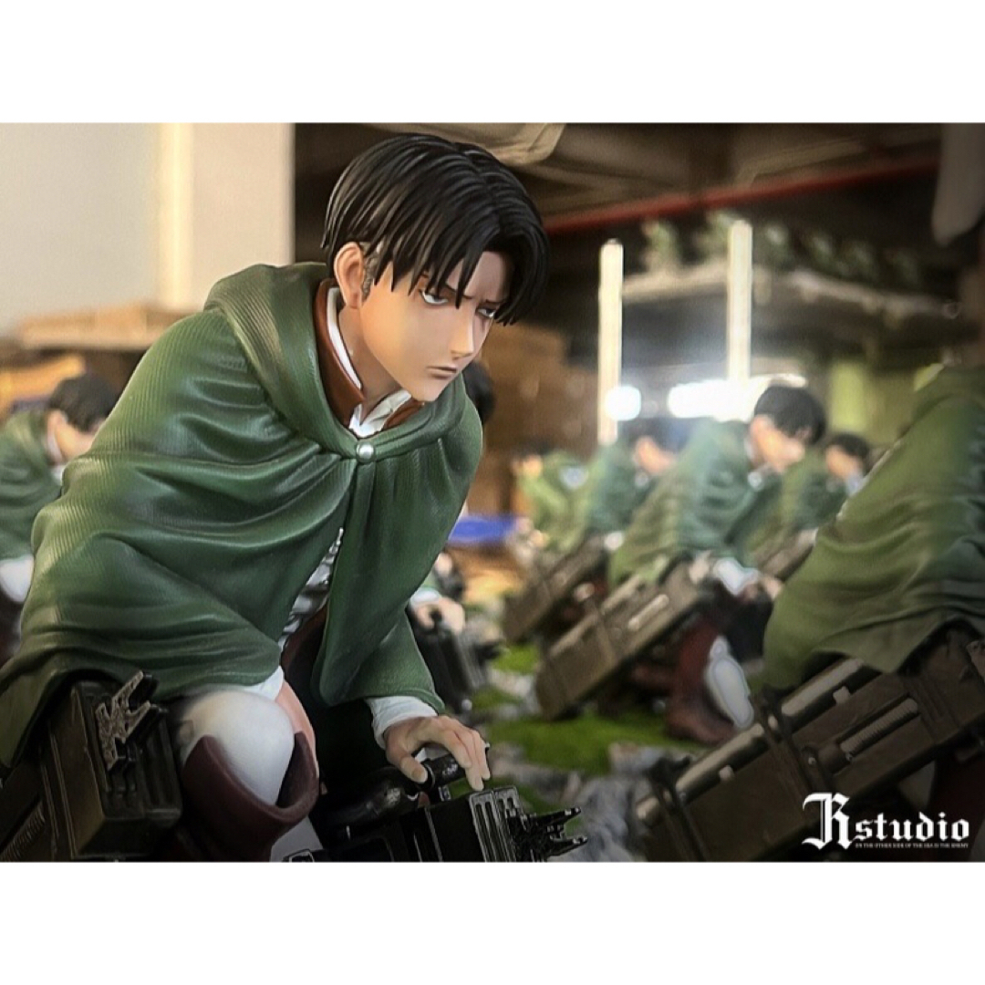 エルヴィン·スミ リヴァイ 進撃の巨人 フィギュア ガレージキットの