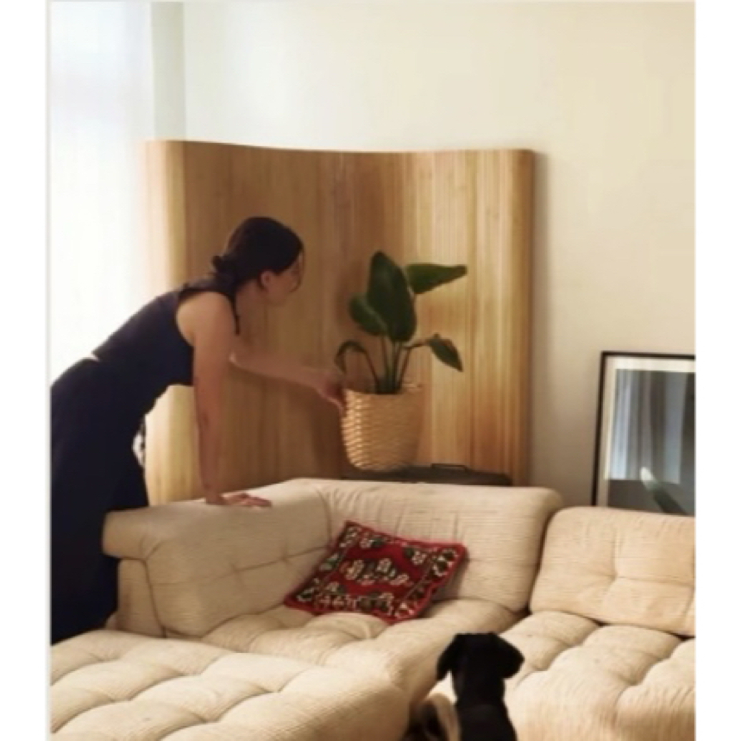 Artek風 ウッドカーブ パーテーションの通販 by MM's shop｜ラクマ