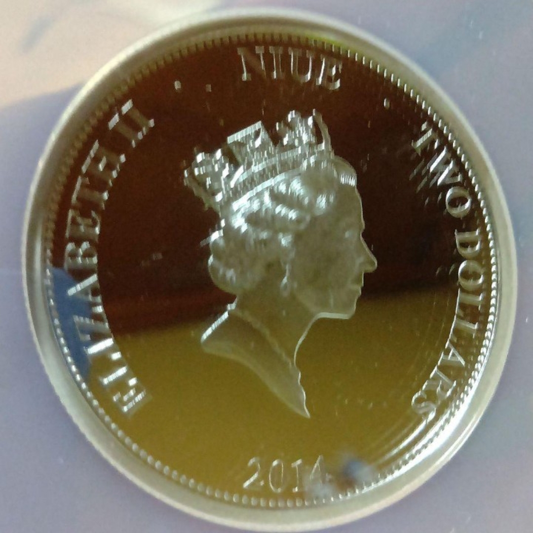 ngc - ngc 2014 ニウエ $2 パナマ運河記念日 PL69 全世界500枚 銀貨の