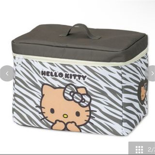 ハローキティ - ゼブラ柄 日焼け ギャル キティ 蓋付き 収納ボックス