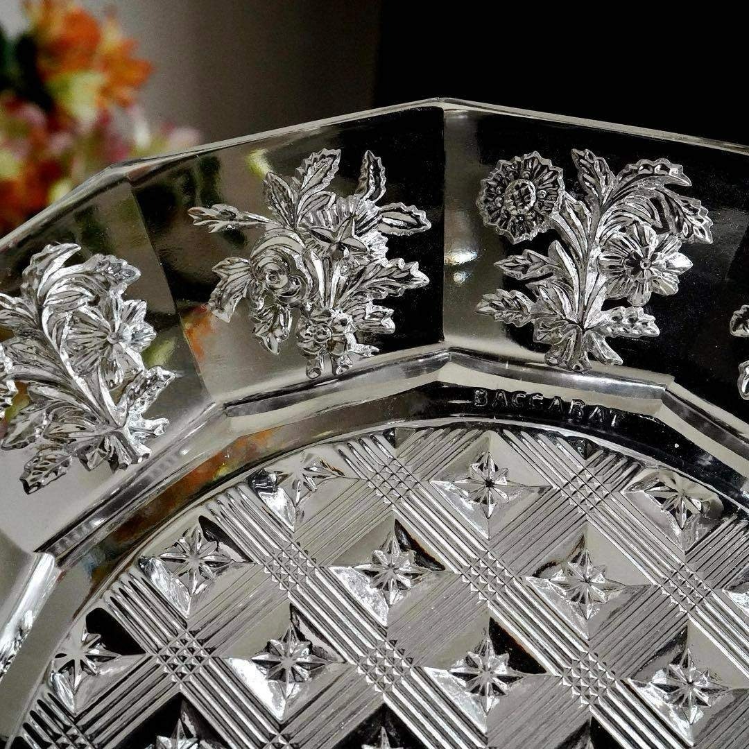 Baccarat - 1840年☆極希少オールドバカラBACCARAT 花紋クリスタル