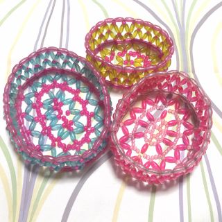 ビーズバスケット Fromバリ ビーズバスケット3点セット（ターコイズ）