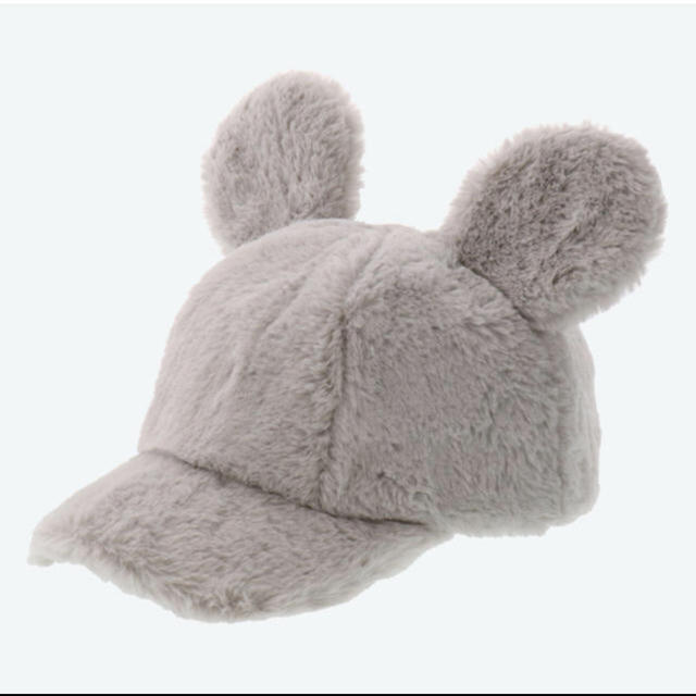 Disney - ミッキー ファーキャップ グレーの通販 by aka⚠️2/23〜2/25