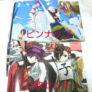 未使用☆ゲゲゲの鬼太郎 ねこ娘 雑誌付録ピンナップ2枚セット 水着