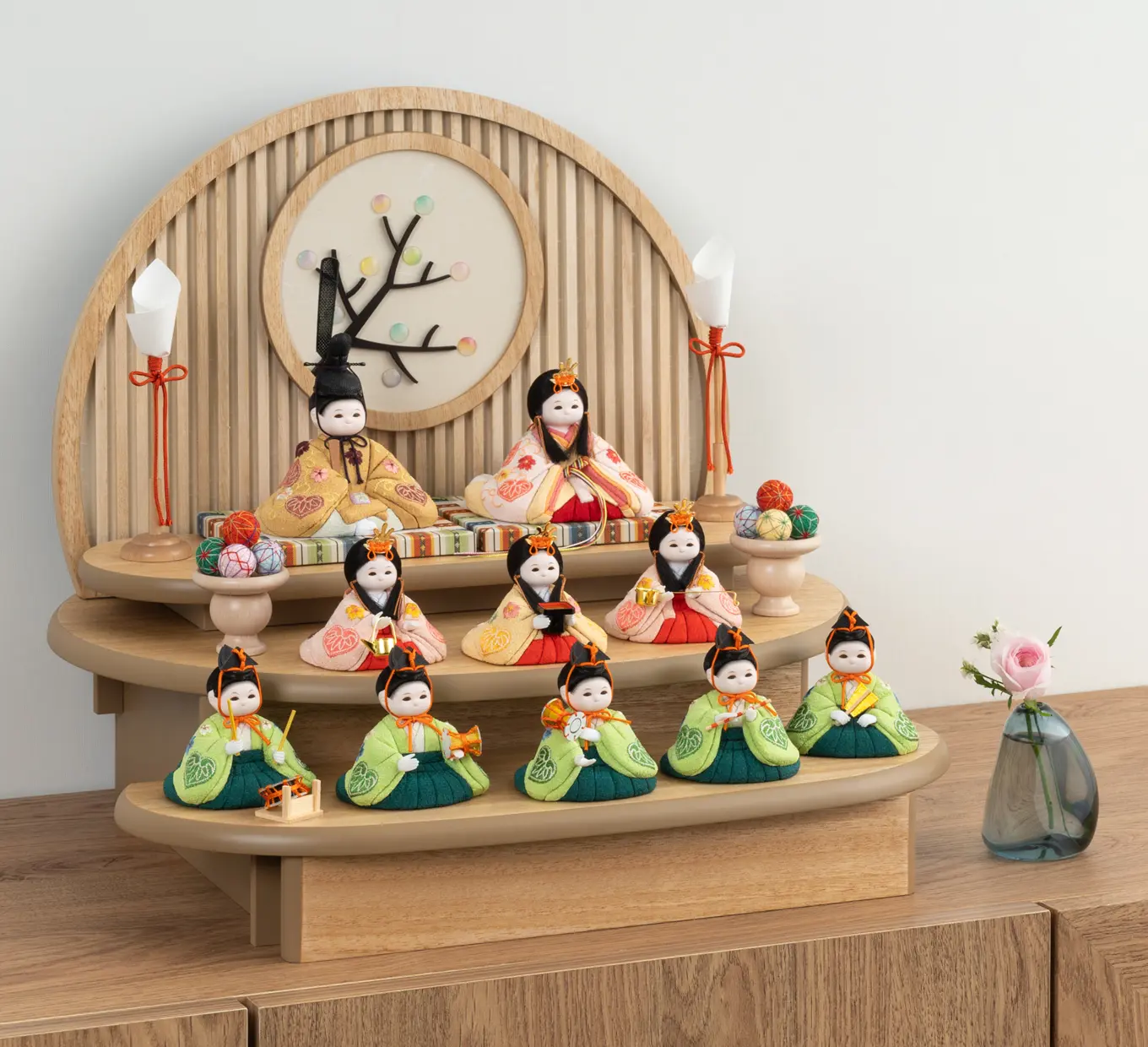 雛人形「雛道具 絵付き行器（ナチュラル）（WEB限定）」｜雛人形の通販