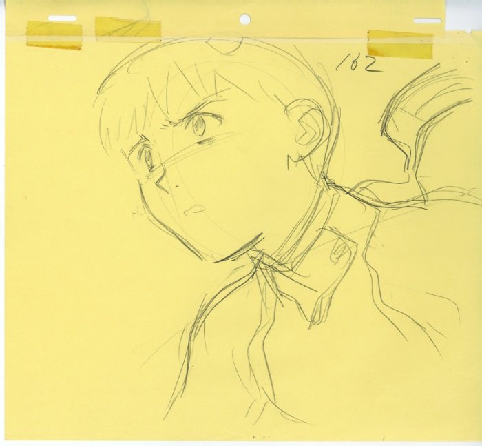 新世紀エヴァンゲリオン ラフ原画 シンジ