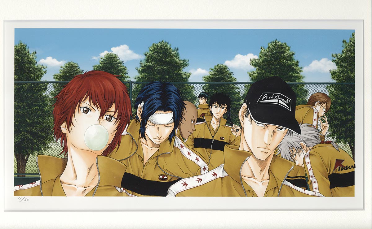 3144］ 許斐剛 カラー複製イラスト「テニスの王子様」