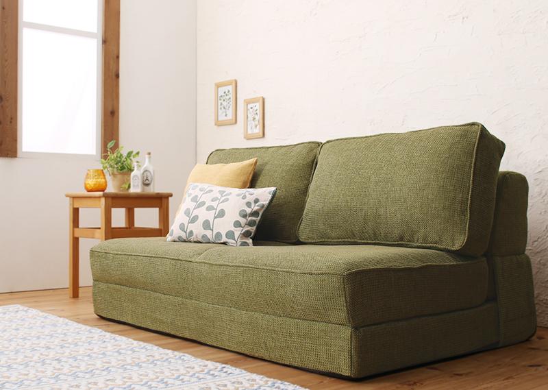 座り心地しっかり！日本製折りたたみセミダブルソファーベッド｜ハレノワ