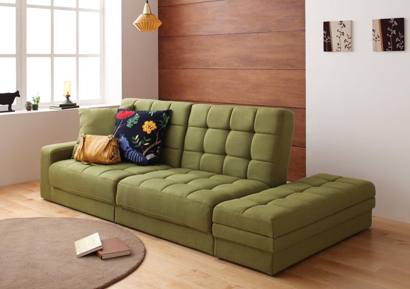 スタイル自在!収納付きセパレートリクライニングソファーベッド｜ハレノワ