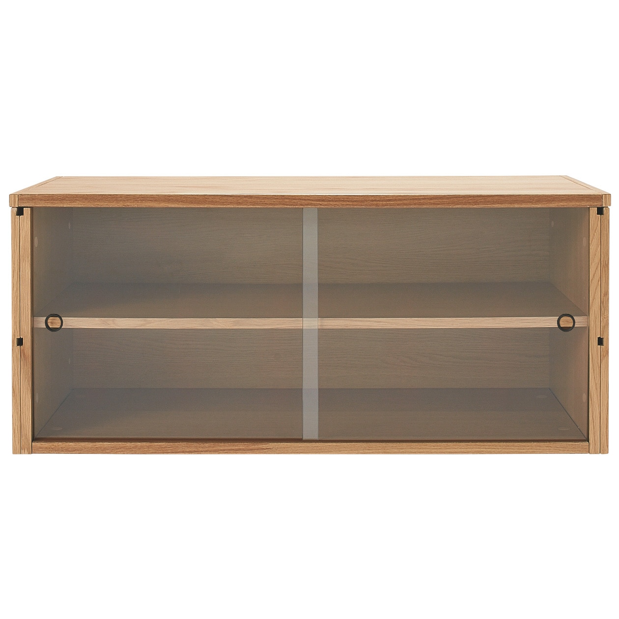 無印良品 スチールユニットシェルフ用・ボックス・ガラス引き戸