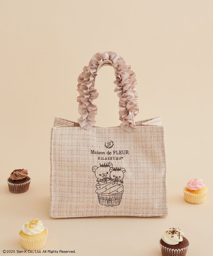 リラックマ フリルハンドルスクエアトート/Maison de FLEUR（メゾン ド