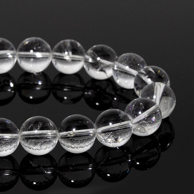 一点もの】レムリアンシードクリスタル10mm シンプルブレスレット