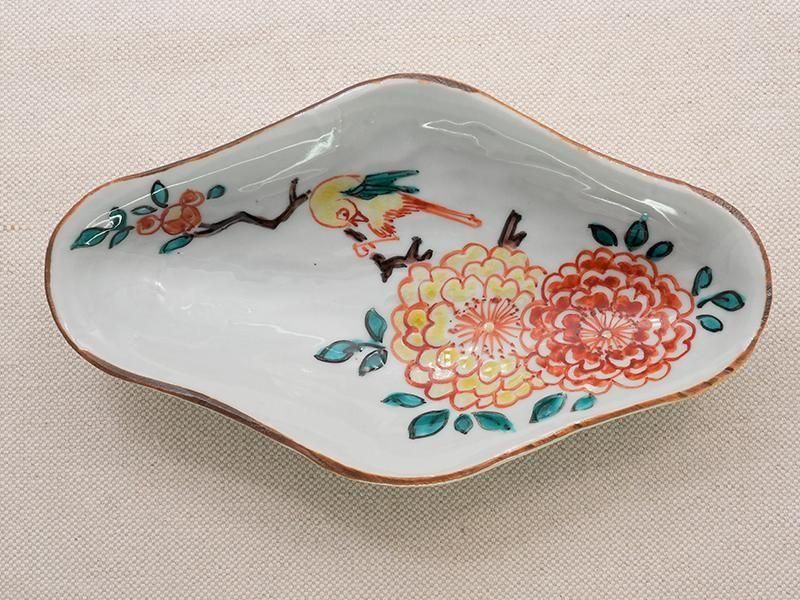 山本恭代 木瓜形長皿 | 九谷焼 | 東京 南青山の和食器専門店 うつわ