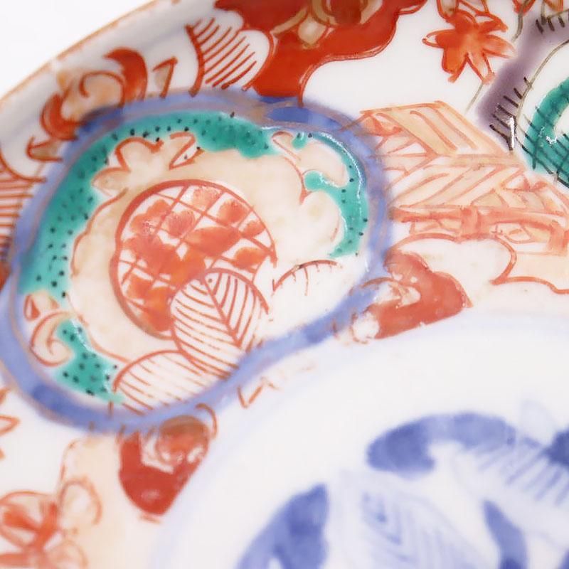 動物と鳥の手描き色絵小皿｜伊万里焼｜かわいいアンティーク