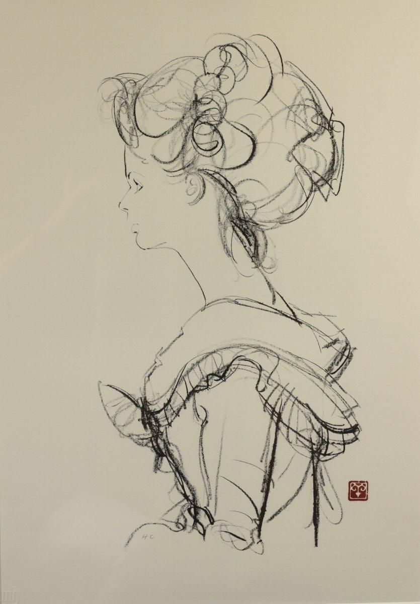 リトグラフ版画 宮永岳彦「薫（未完）」 商品番号06080701 - 絵のある