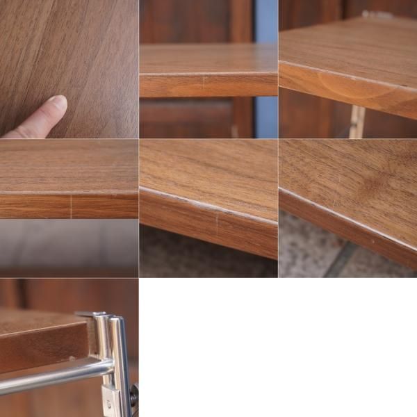 無印良品(MUJI)の人気のウォールナット材×ステンレス 3段ユニット