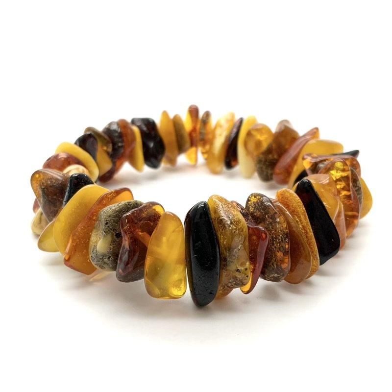 琥珀(アンバー) ブレスレット 】ロシア産 こはく amber 瑠璃 半貴石