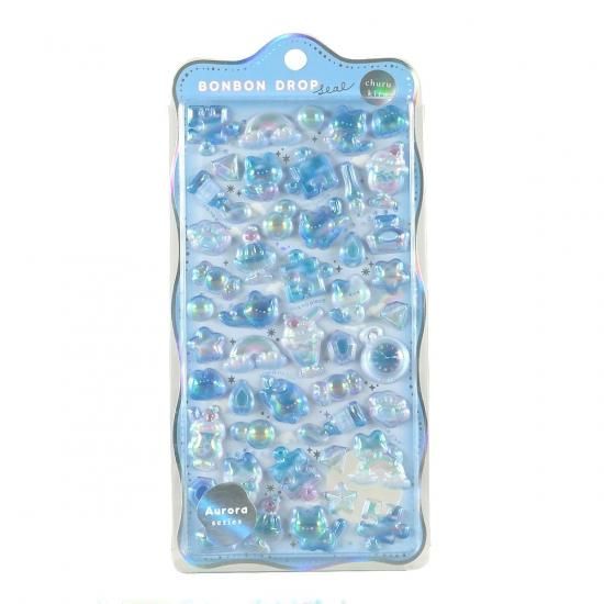ネコポス対応】ボンボンドロップシール （churukira）／そら