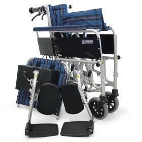 ☆介助用リクライニング車椅子 RR53-NB（介助ブレーキ付）肘掛着脱・脚