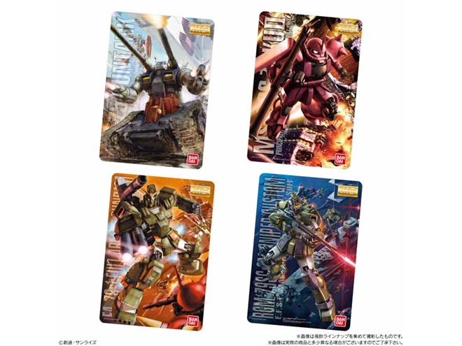 ガンプラ」のパッケージアートが食玩のコレクションカードに、全32種