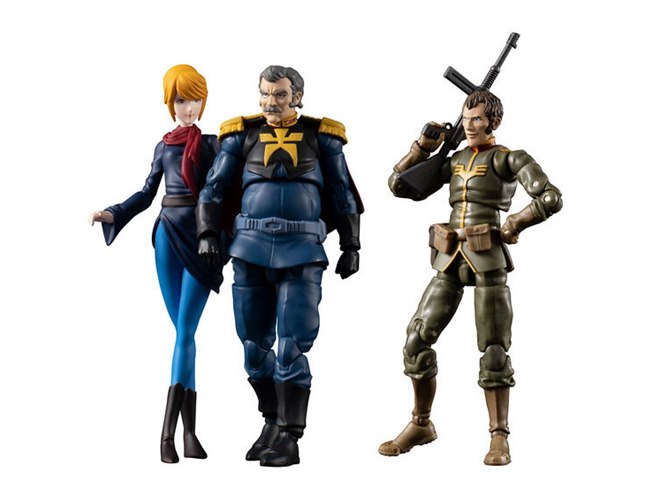 ランバ・ラル隊の劇中シーンを再現できるフィギュア＆バイクセット