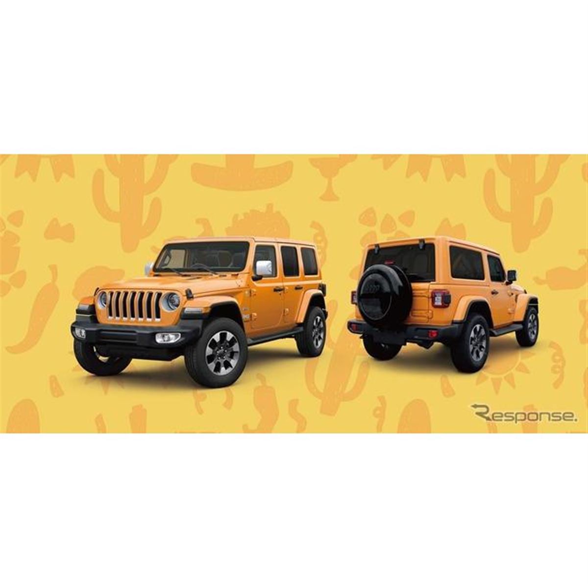 ジープ ラングラー/ラングラーアンリミテッド、オレンジの陽気な限定車