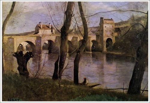 コロー【マントの橋】 - 手描き 絵画（油絵複製画）販売のアート名画館