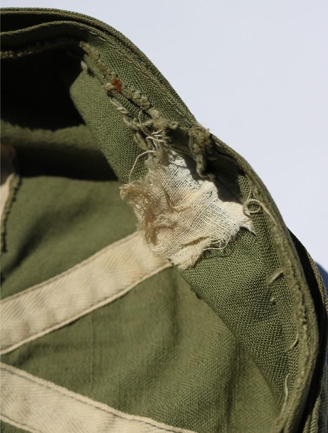 WW2 US ARMY AIR FORCE A3 HBT MACHNIC CAP - MATIN, VINTAGE